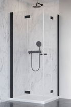 Usa cabina de dus Radaway Nes Black KDD B, 100 x H200 cm, negru