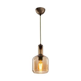 Lustra Modelight-MDL.3554, 16x70x28 cm, 1 x E27, 20 W, negru/galben