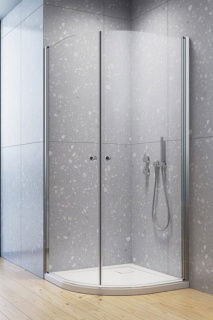 Cabina dus semirotunda Radaway Eos PDD I, 80x80xH197 cm