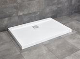 Cadita dus dreptunghiulara Radaway Argos D 120 x 90 x H5 cm, alb