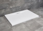 Cadita dus dreptunghiulara Radaway Giaros D 90 x 80 x H4 cm, alb
