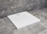 Cadita dus patrata Radaway Giaros C 90 x 90 x H4 cm, alb