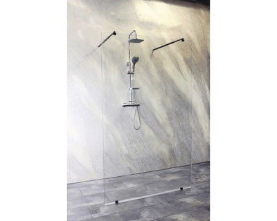 Cabina dus Walk-In Sanotechnik Sanoflex Black Freedom I, 110 x H195 cm