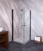 Cabina dus Sanotechnik Sanoflex Black Brava 90x90xH195 cm