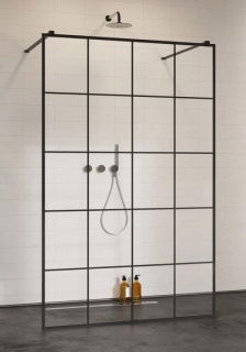 Cabina dus Walk-In Radaway Modo New Black I Factory, 120 x H200 cm