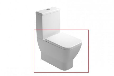 Vas wc Gala Emma BTW Compact Rimless 61.5X36 cm