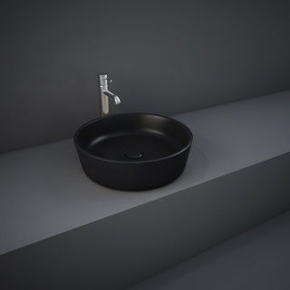 Lavoar Rak Ceramics Feeling rotund Ø 42 cm negru mat