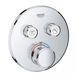 Baterie dus Grohe Grohtherm Smartcontrol termostatata cu 2 iesiri, crom