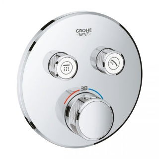 Baterie dus Grohe Grohtherm Smartcontrol termostatata cu 2 iesiri, crom
