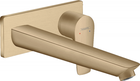 Baterie lavoar Hansgrohe Talis E cu pipa 225 mm, montaj incastrat, bronz periat