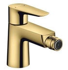 Baterie bideu Hansgrohe Talis E auriu, cu ventil pop-up