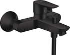 Baterie cada si dus Hansgrohe Talis E, negru mat