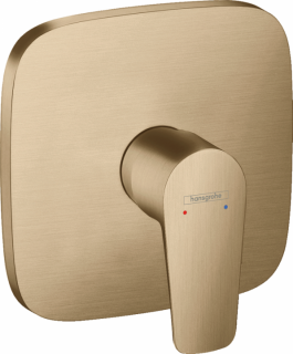 Baterie dus Hansgrohe Talis E, cu montaj incastrat, bronz periat