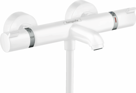 Baterie cada Hansgrohe Ecostat Comfort, termostatata, alb mat