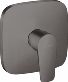 Baterie dus Hansgrohe Talis E, cu montaj incastrat, negru periat