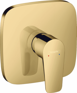 Baterie dus Hansgrohe Talis E, cu montaj incastrat, auriu