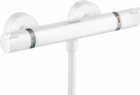 Baterie dus Hansgrohe Ecostat Comfort cu termostat, alb mat