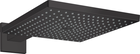 Palarie dus Hansgrohe Raindance, brat de perete, negru mat