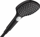 Para dus Hansgrohe Raindance Select E 120 cu 3 jeturi, negru mat