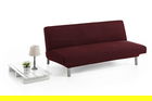 Husa canapea elastica bi-stretch, Belmarti, Viena, click-clack, 2 locuri, jacquard, rosu