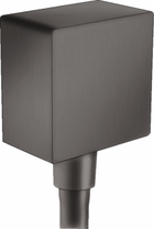 Cot iesire dus cu valva anti-reflux Hansgrohe Fixfit E, negru periat
