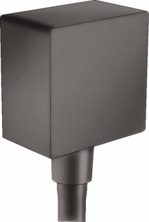 Cot iesire dus cu valva anti-reflux Hansgrohe Fixfit E, negru periat