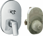Baterie cada si dus Hansgrohe Logis cu montaj incastrat, corp incastrat inclus