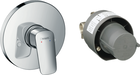 Baterie dus Hansgrohe Logis cu montaj incastrat, corp ingropat inclus