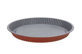 Tava de copt, Tognana, Natlo Vintage, 26 cm Ø, otel carbon, rosu