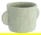 Ghiveci, Ercolano Round, Bizzotto, 21x15x12.5 cm, ciment, verde
