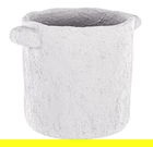 Ghiveci, Ercolano Basin, Bizzotto, 22x16.5x16.5 cm, ciment, alb