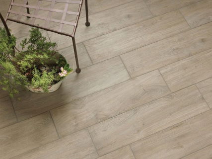 Gresie portelanata Sintesi Italia, Essenze Tortora Rectificata 80x20cm