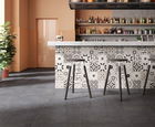 Gresie portelanata Sintesi Italia, Flow Black 45x45 cm