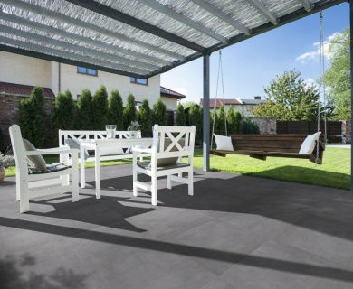 Gresie rectificata Sintesi Italia, Flow Tech Smoke 60x60 cm