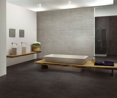 Gresie portelanata Sintesi Italia, Fusion Black 60,4x30 cm