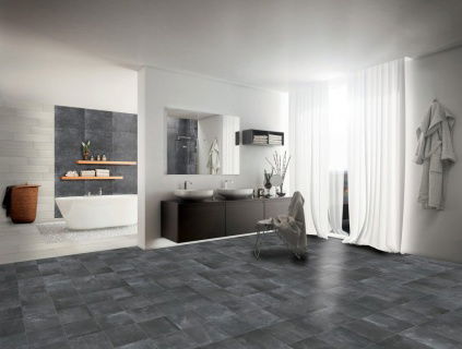 Gresie portelanata Abitare, Icon Black 30x30 cm