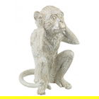 Statueta decorativa, Monkey Hear no Evil, 15.5x15x24 cm, polirasina