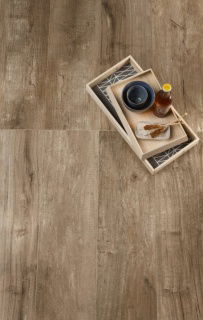 Gresie portelanata Sintesi Italia, Timber Tortora Rectificata 121x30 cm