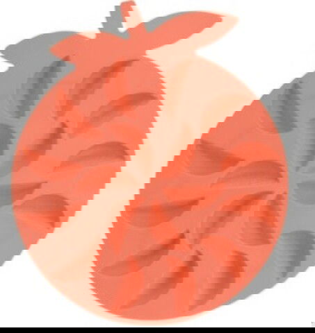 Forma pentru gheata Orange, 19x16x2 cm, silicon, portocaliu