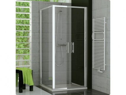 SUPER PROMO Perete lateral SanSwiss Top-Line 80x190 cm sticla orizontal sablata