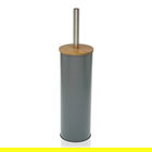 Perie pentru toaleta cu suport Joan, Versa, Ø9.5x38 cm, metal, gri