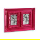Rama foto Melody, Versa, 2 fotografii, 10x15 cm, plastic, fucsia