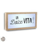 Decoratiune luminoasa La Dolce Vita, Versa, 30x15 cm, MDF