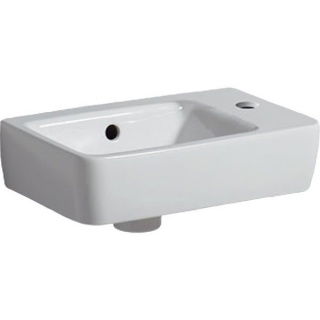 Lavoar Geberit Selnova Compact cu proiectie mica asimetrica dreapta 40x25xH15 cm