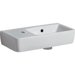 Lavoar Geberit Selnova Compact cu proiectie mica asimetrica stanga 50x25xH15 cm