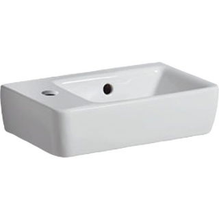 Lavoar Geberit Selnova Compact cu proiectie mica asimetrica stanga 40x25xH15 cm