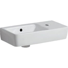 Lavoar Geberit Selnova Compact cu proiectie mica asimetrica dreapta 50x25xH15 cm