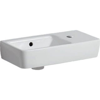 Lavoar Geberit Selnova Compact cu proiectie mica asimetrica dreapta 50x25xH15 cm