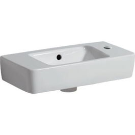 Lavoar Geberit Selnova Compact cu blat proiectie mica dreapta 50x25xH15 cm
