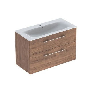 Set PROMO mobilier si lavoar Geberit Selnova Square maro 100x50xH65 cm